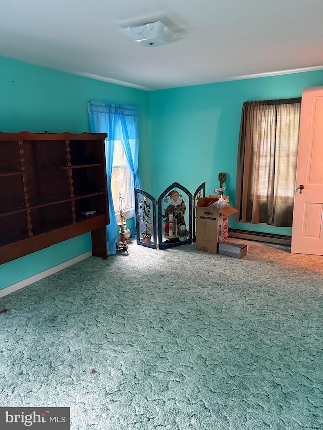 81 Hollering Hill Rd, Camden Wyoming, DE 19934 - rec room featuring carpet flooring and baseboard heating