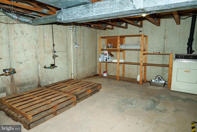 355 Norris Hall Ln Unit 355, Jeffersonville, PA 19403 - unfinished below grade area with washer / dryer