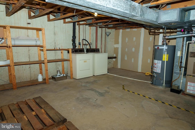 355 Norris Hall Ln Unit 355, Jeffersonville, PA 19403 - unfinished basement featuring water heater and washing machine and dryer