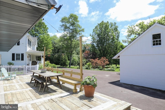 448 Old Dublin Pike, Doylestown, PA 18901 - view of patio / terrace with outdoor dining area and a deck