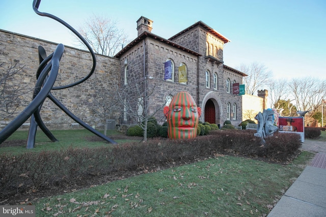 448 Old Dublin Pike, Doylestown, PA 18901 - view of front of property with stone siding and a chimney