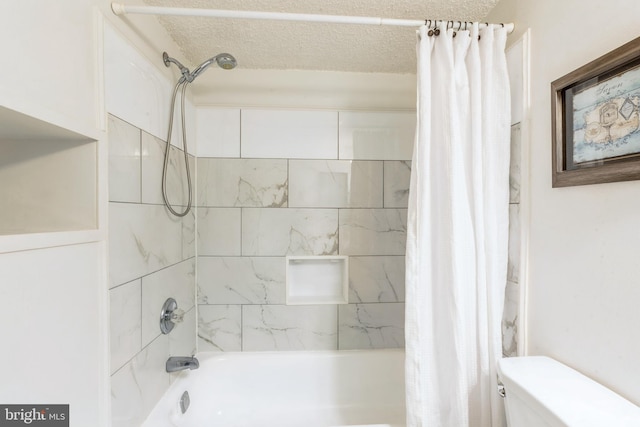 11833 Shire Ct Unit 12C, Reston, VA 20191 - bathroom featuring shower / bath combination with curtain and toilet