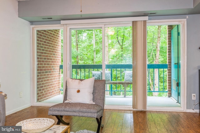 11833 Shire Ct Unit 12C, Reston, VA 20191 - living area with wood-type flooring and baseboards