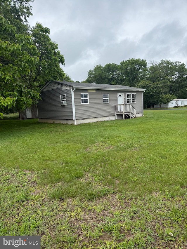 4293 Willow Grove Rd, Camden Wyoming, DE 19934 - view of front of property featuring a front lawn and crawl space