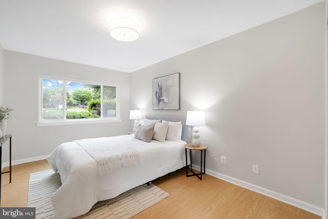 5041 7th Rd S Unit 102, Arlington, VA 22204 - bedroom featuring light wood-style flooring and baseboards