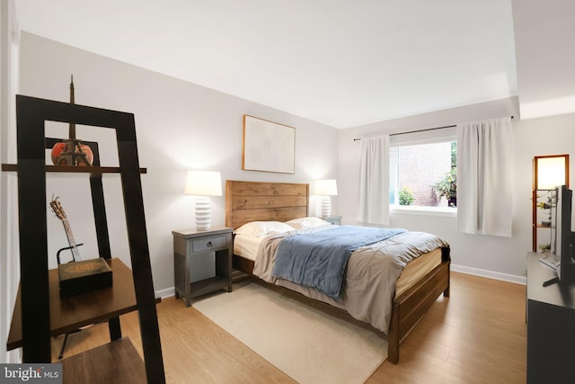 5041 7th Rd S Unit 102, Arlington, VA 22204 - bedroom with light wood finished floors and baseboards