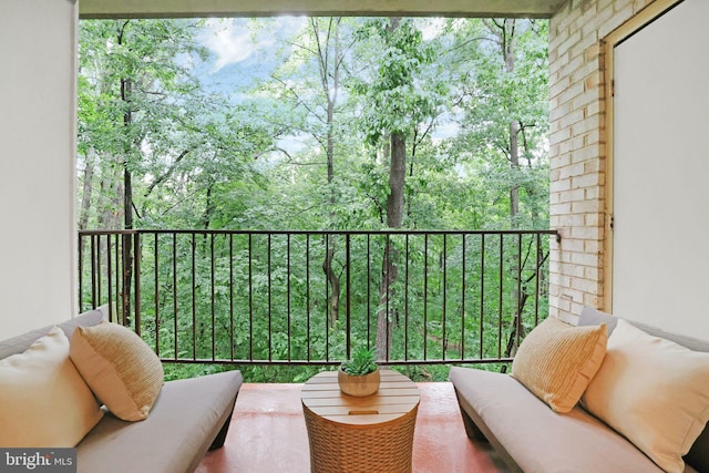 5041 7th Rd S Unit 102, Arlington, VA 22204 - balcony featuring outdoor lounge area