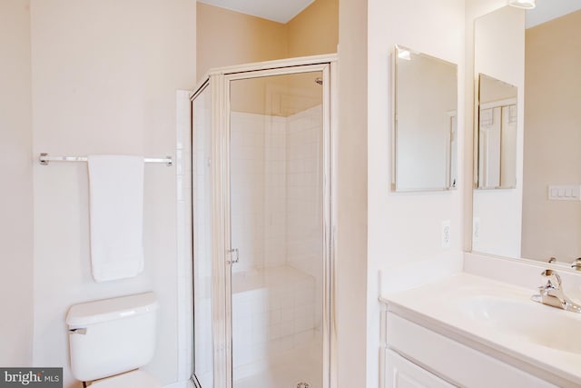 2505 Basin View Ln, Woodbridge, VA 22191 - full bath with toilet, a stall shower, and vanity