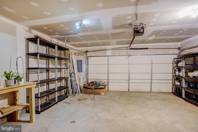 2505 Basin View Ln, Woodbridge, VA 22191 - garage featuring a garage door opener and electric panel