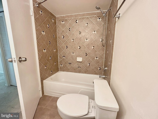 9717 Kings Crown Ct Unit 201, Fairfax, VA 22031 - bathroom featuring toilet, bathtub / shower combination, and tile patterned flooring