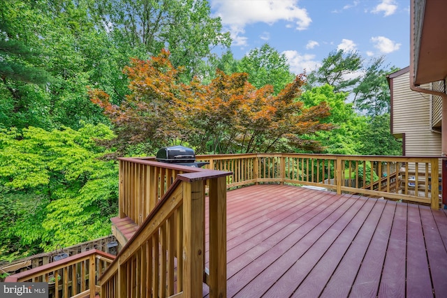 19256 Misty Meadow Ter, Germantown, MD 20874 - wooden terrace with grilling area