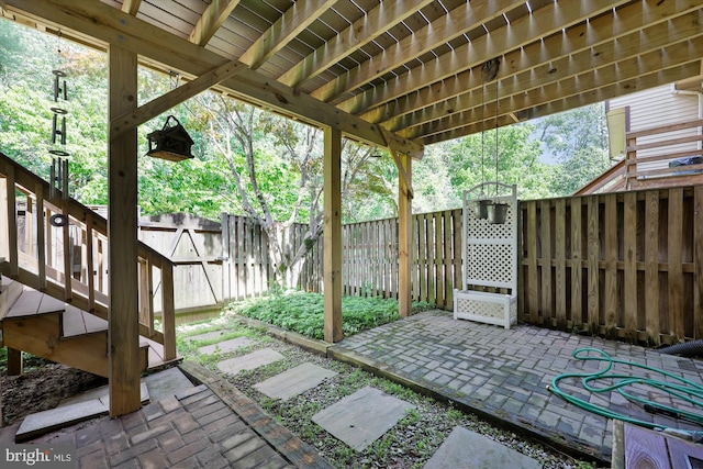 19256 Misty Meadow Ter, Germantown, MD 20874 - fenced backyard with a patio area