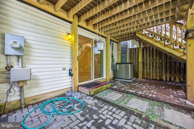 19256 Misty Meadow Ter, Germantown, MD 20874 - view of patio / terrace featuring central AC unit