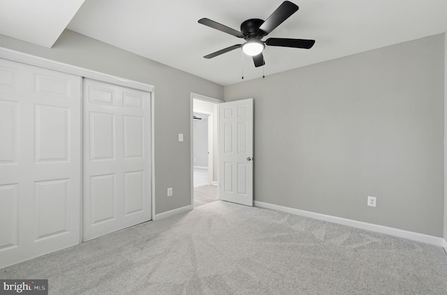2310 Ewing Ave Unit 203, Suitland, MD 20746 - unfurnished bedroom with carpet floors, a closet, and ceiling fan