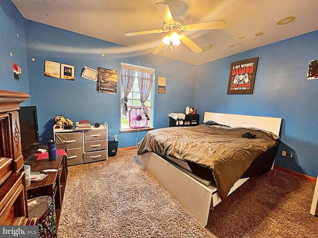 169 Fieldbrook Dr, Magnolia, DE 19962 - carpeted bedroom with baseboards and a ceiling fan