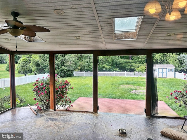 169 Fieldbrook Dr, Magnolia, DE 19962 - unfurnished sunroom with plenty of natural light and ceiling fan