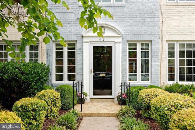 417 Gibbon St, Alexandria, VA 22314 - property entrance with brick siding
