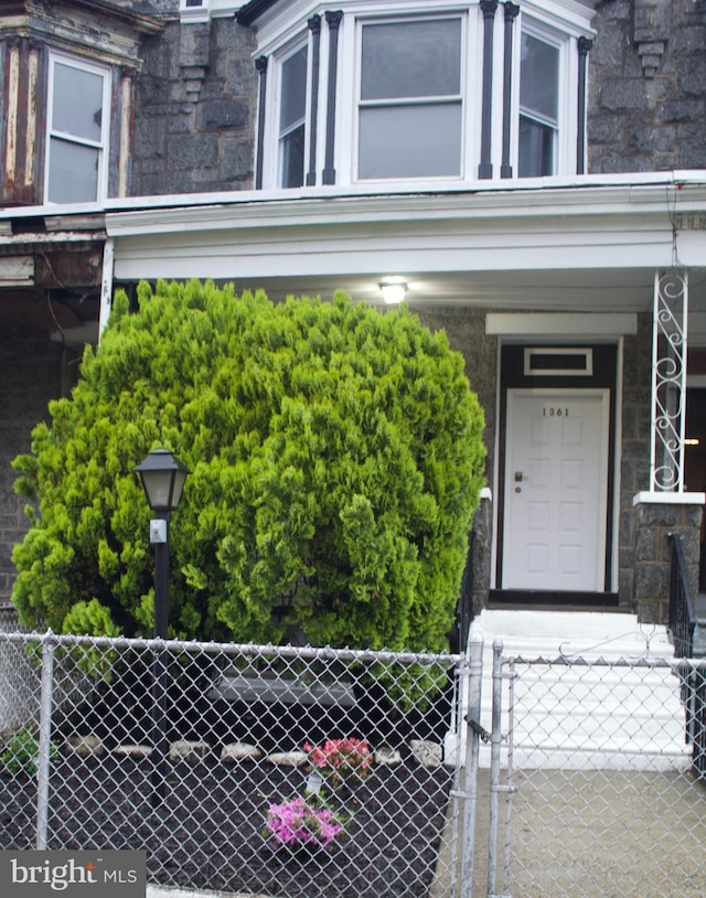 1361 Park Blvd, Camden, NJ 08103 - view of exterior entry with stone siding and a gate