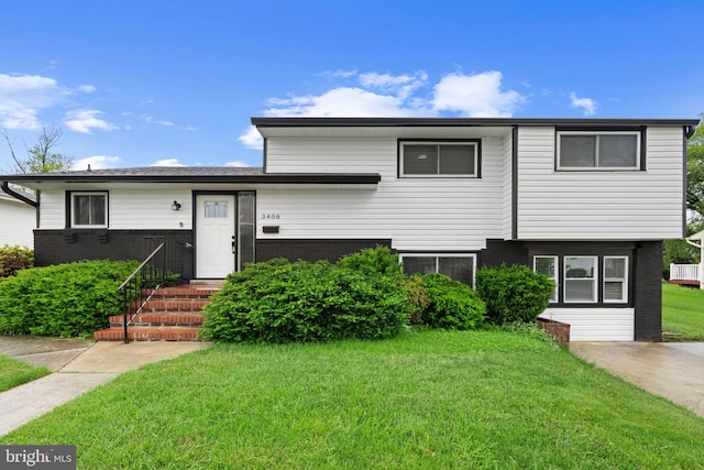 3408 Croydon Rd, Gwynn Oak, MD 21207 - view of front of house featuring a front lawn and brick siding
