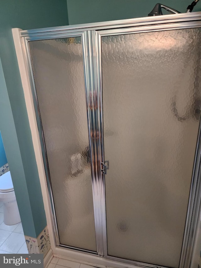 37484 Pettinaro Dr Unit 8300, Ocean View, DE 19970 - bathroom featuring tile patterned floors, a shower stall, and toilet