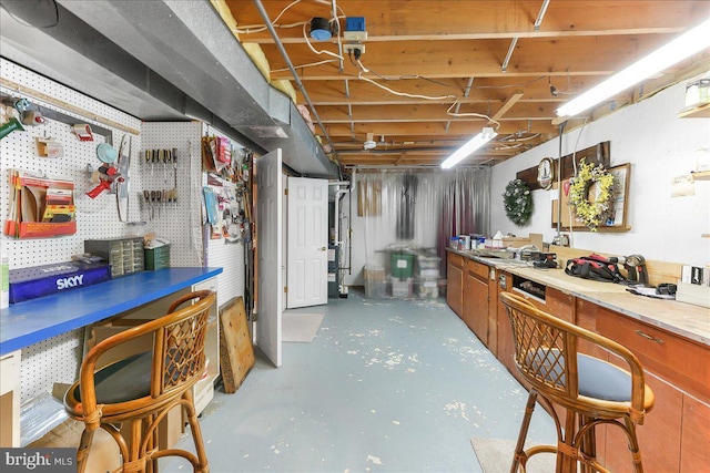 614 Timber Wood Blvd, Newark, DE 19702 - unfinished basement with a workshop area