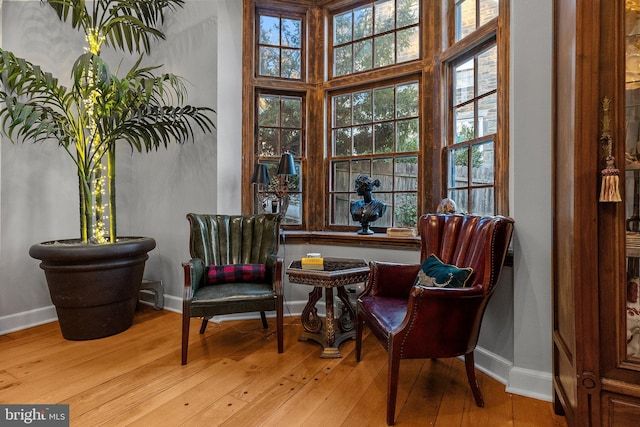 12 Chestnut Ln, Wayne, PA 19087 - sitting room featuring baseboards and hardwood / wood-style flooring