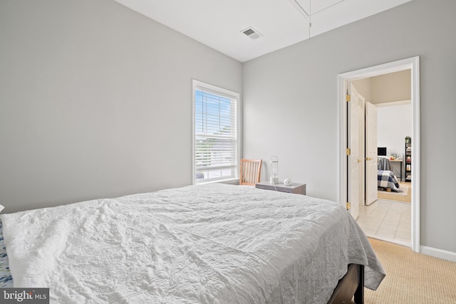 10000 Umbrella Pl, Nokesville, VA 20181 - bedroom with attic access, light colored carpet, and baseboards