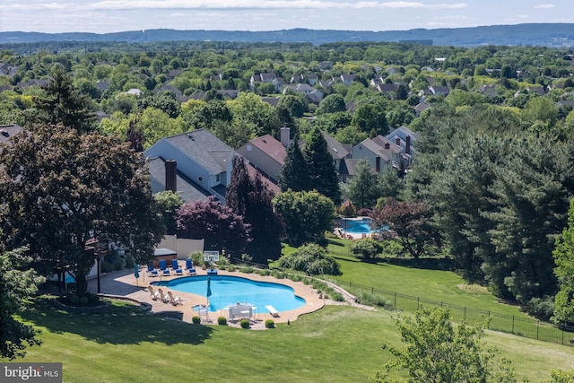 1224 Highland Dr, Orefield, PA 18069 - drone / aerial view of a pool area