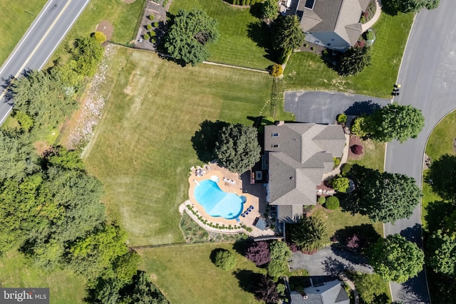 1224 Highland Dr, Orefield, PA 18069 - aerial view of property's location with a pool area