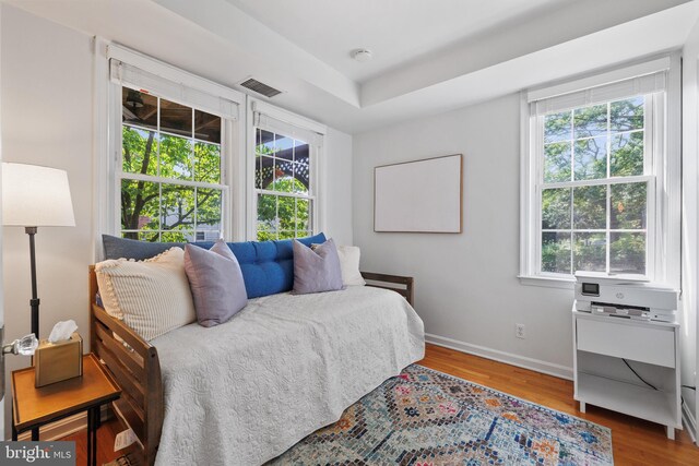 3 Russell Rd Unit 3B, Alexandria, VA 22301 - bedroom featuring multiple windows and wood finished floors