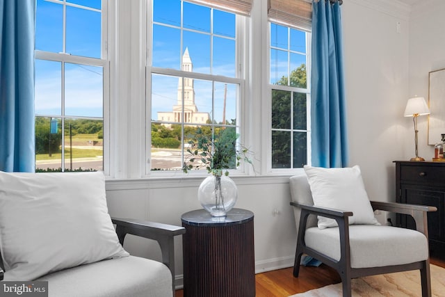 3 Russell Rd Unit 3B, Alexandria, VA 22301 - sitting room featuring wood finished floors and baseboards