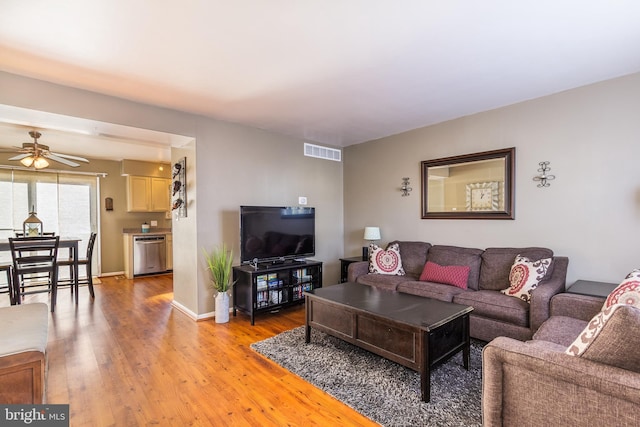41 Luffing Ct, Baltimore, MD 21221 - living area with light wood-type flooring and ceiling fan