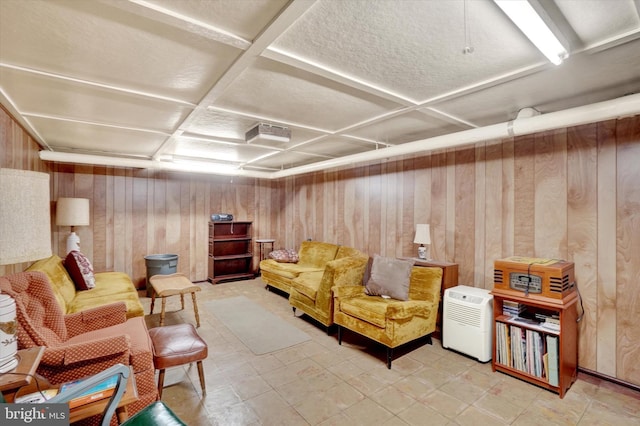 827 Pennsylvania Ave, York, PA 17404 - living area with wooden walls and light flooring