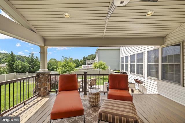 6133 Jennifer Ln, Spring Grove, PA 17362 - view of wooden deck
