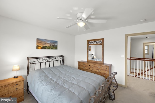 6133 Jennifer Ln, Spring Grove, PA 17362 - bedroom with carpet floors, a ceiling fan, and baseboards