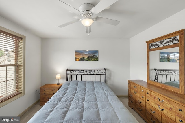 6133 Jennifer Ln, Spring Grove, PA 17362 - carpeted bedroom with baseboards and a ceiling fan