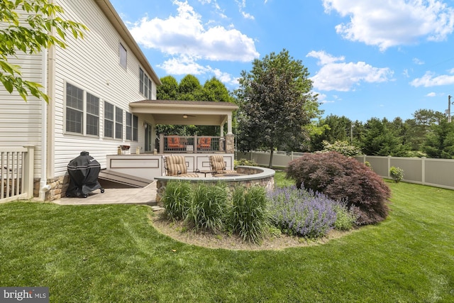 6133 Jennifer Ln, Spring Grove, PA 17362 - view of yard with a patio area and a ceiling fan