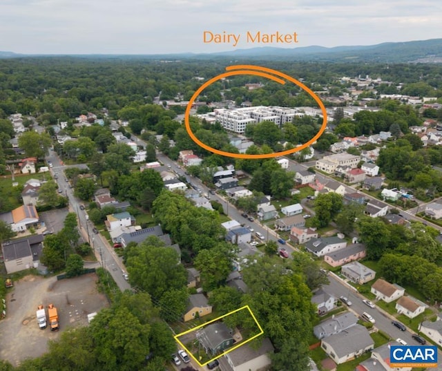 304 NW 11th St, Charlottesville, VA 22903 - aerial perspective of suburban area with property boundaries highlighted