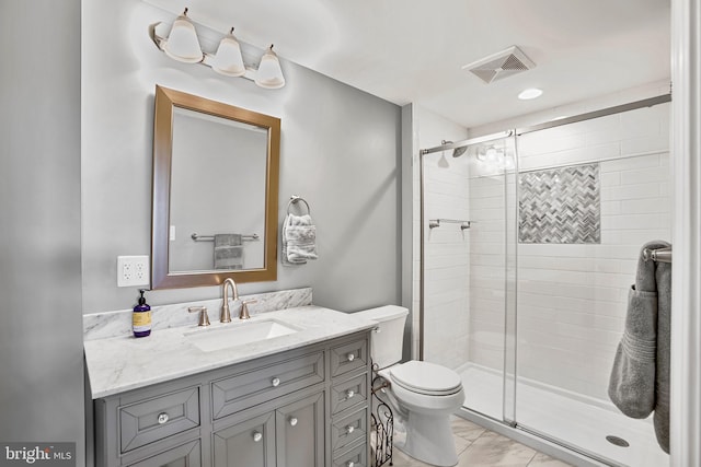 18604 Wild Raspberry Dr, Purcellville, VA 20132 - full bath with vanity, a stall shower, and toilet