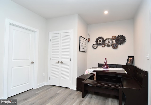 10401 Resort Rd Unit F, Ellicott City, MD 21042 - hall with light wood finished floors, recessed lighting, and baseboards