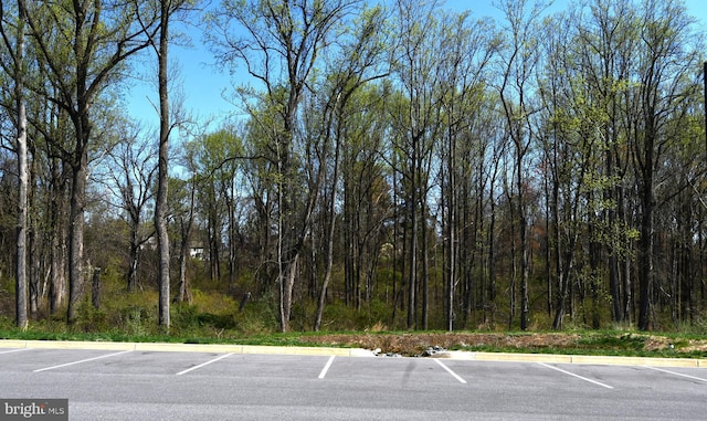 10401 Resort Rd Unit F, Ellicott City, MD 21042 - uncovered parking lot featuring a wooded view