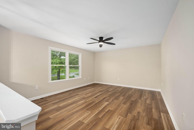 22 Buck Rd, Stafford, VA 22556 - unfurnished room with baseboards, wood finished floors, and ceiling fan