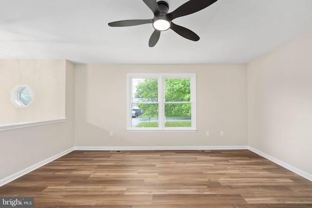 22 Buck Rd, Stafford, VA 22556 - spare room featuring baseboards, wood finished floors, and a ceiling fan