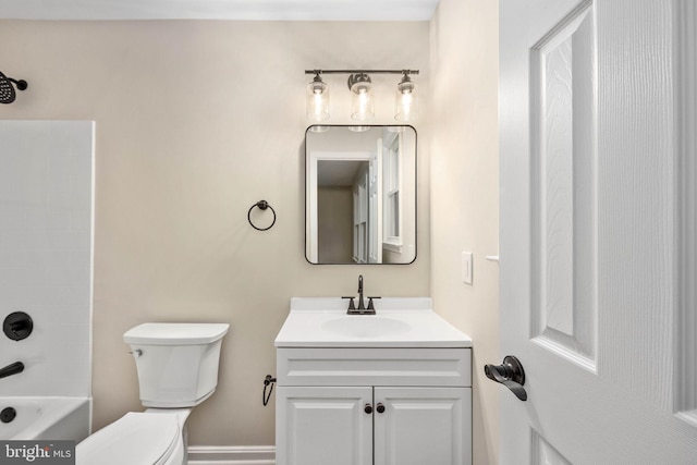 22 Buck Rd, Stafford, VA 22556 - bathroom with toilet, vanity, and washtub / shower combination