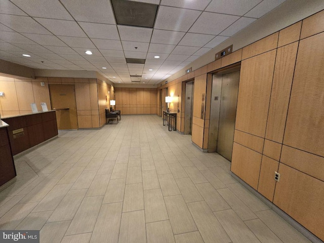 1211 S Eads St Unit 1701, Arlington, VA 22202 - building lobby with recessed lighting and a paneled ceiling
