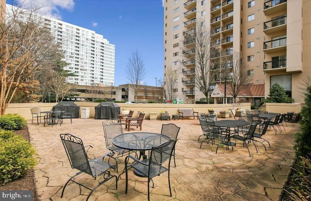 1211 S Eads St Unit 1701, Arlington, VA 22202 - view of patio featuring area for grilling and outdoor dining area