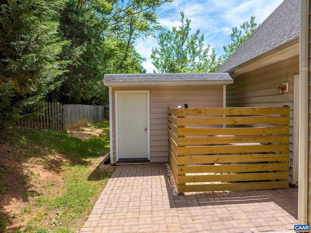 5301 Little Fox Ln, Charlottesville, VA 22903 - doorway to property with a shingled roof