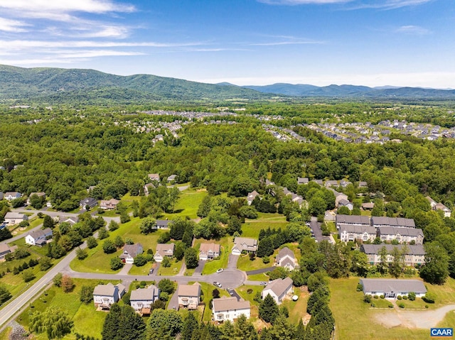 5301 Little Fox Ln, Charlottesville, VA 22903 - aerial perspective of suburban area featuring mountains