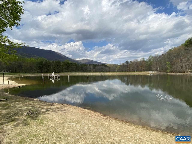 5301 Little Fox Ln, Charlottesville, VA 22903 - water view with a forest and mountains