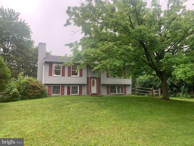 486 Hillcrest Dr, Frederick, MD 21703 - split foyer home featuring a chimney
